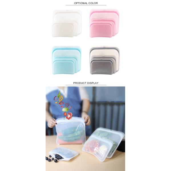 420ML 1800ML BPA Free Reusable Silicone Sandwich Snack Bags