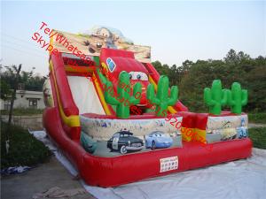 Quality lovely inflatable car slide inflatable model slide for kids wholesale