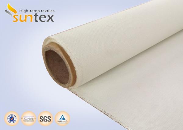 Cheap High Temperature PU Coated Fiberglass Fabric 0.41mm For Removable Insulation Pads for sale