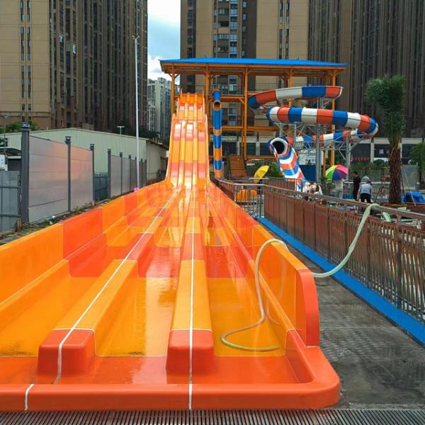 Multi-Lane Mat Racer Water Slide for Water Park
