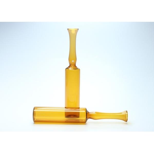 Amber Type C Empty Glass Ampoules 10ml Capacity Neutral Borosilicate Glass Material