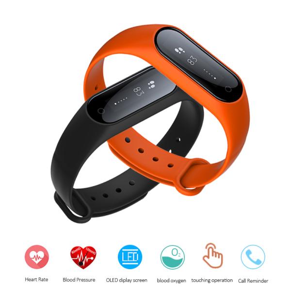 Low Power Consumption Smart Bluetooth Activity Bracelet 0.87 Inch Button / APP Control