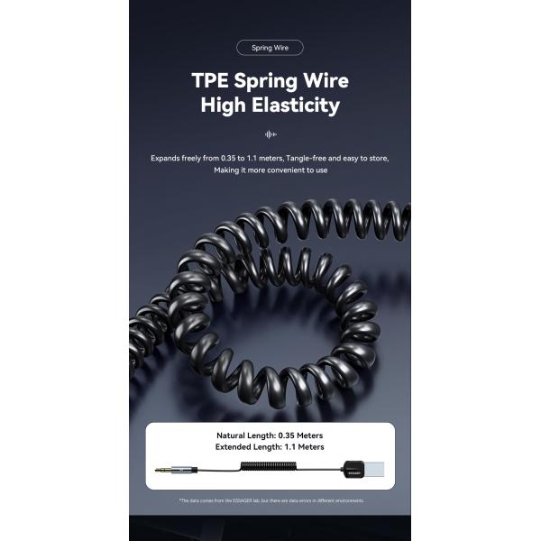 Essager EB01 Series Male 3.5mm Jack Audio Bluetooth Receiver Adapter