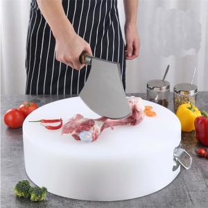 Quality Kitchen Eco Friendly Meat Round Polyethylene Plastic Chopping Board With Handle wholesale