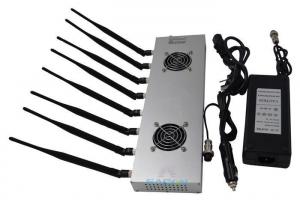 Quality 2G 3G 4G Prison Cell Phone Jammers 8 Bands With 2 Cooling Fans Inside wholesale