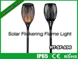 Quality Hitechled Solar Tiki Torch Light, Solar Flickering Flame Light, Lumière solaire de jardin, lumière de flamme solaire wholesale