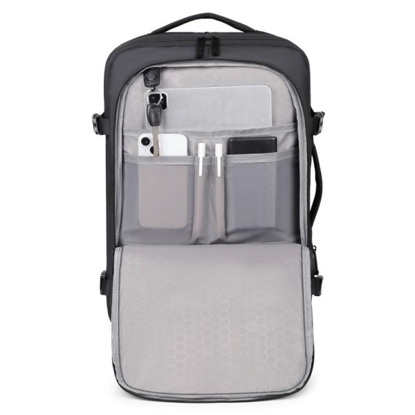 Custom Logo/Graphic Printing External Frame Multifunctional Business Laptop Bags with Plain Pattern Type and Cotton Lining