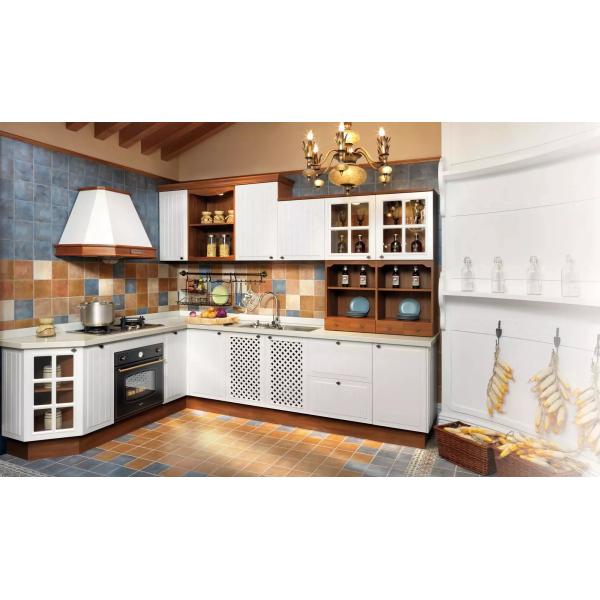Modern Lacquer Finish Marble Kitchen Cabinets Self Assemble