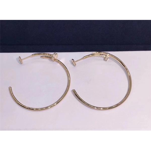 C nail Earrings 18k gold white gold yellow gold rose gold bracelet Jewelry factory in Shenzhen, China