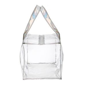 Tote Bag for Women Clear Gym Bag PVC Beach Bag Sports Duffel Bag with Durable