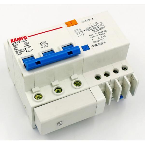 DZ47LE 3P+N 63A 380V Small earth leakage circuit breaker DZ47LE-63A Household leakage protector switch RCBO