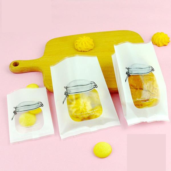 Food Grade 50 To 120 Microns Side Gusset Pouch For Biscuit Bread Cake