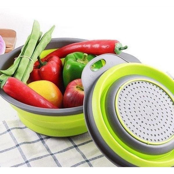 Collapsible Colander Set Of 3 Heat Resistant Washing And Draining Of Vegetables Fruits Pasta Perfect For Kitchen Trainer