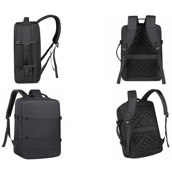 Customizable Logo Fashionable Anti-Theft Backpack 20-39L Capacity Waterproof Oxford RFID Lightweight for GPS USB