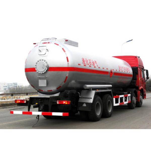 Edible Oil Transport Vehicle Oil Tank Truck , Mobile Gas Station Fuel Oil Trucks 25-30CBM