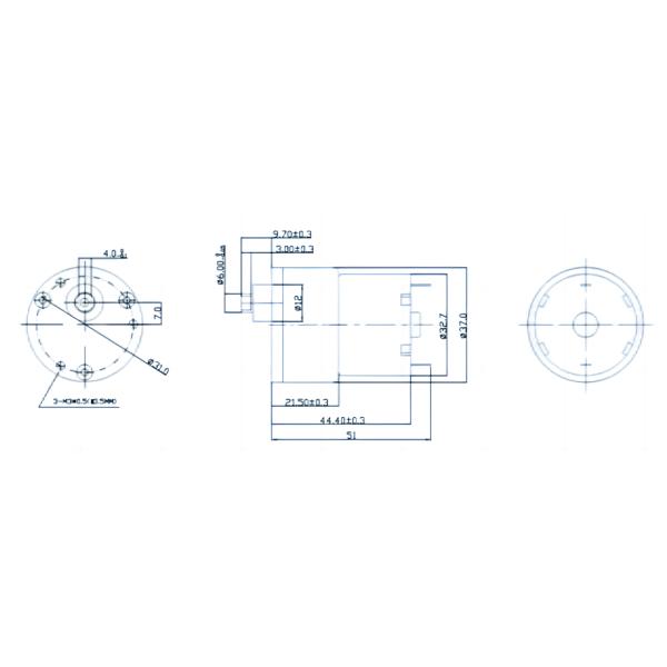Medical Equipment Motor 7.4V Gear Motor Used For Blood Pressure Monitor