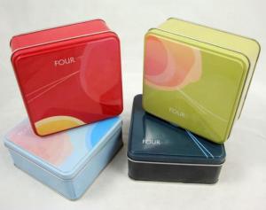 Quality Recycle Printed Candy Mint Tea Metal Tin Box 0.3.5mm Thickness wholesale