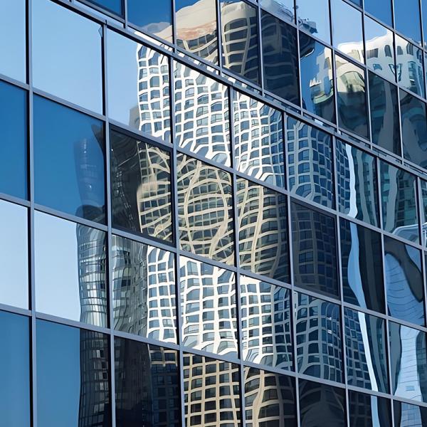 Custom House Curtain Wall Sound Insulation Soundproof Curved Curtain Wall