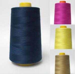 Quality 20s/2 30s/2 40s/2 100% spun polyester sewing thread 5000yds plastic cone wholesale