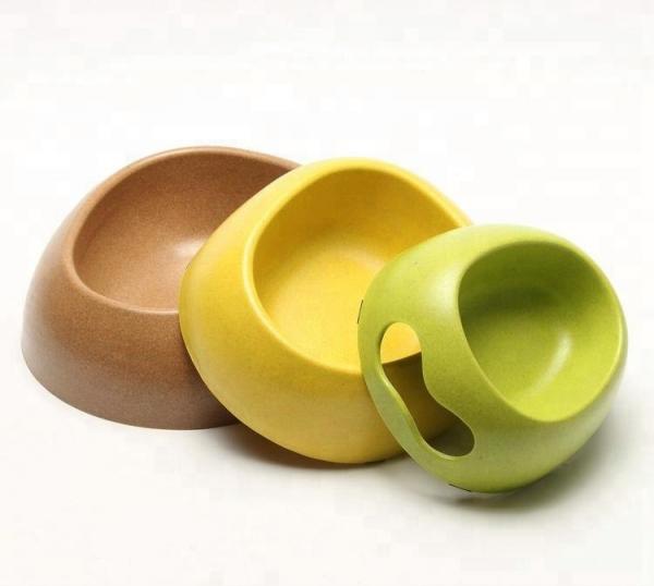 Cheap Biodegradable Bamboo Pet Bowl Feeders Environment Friendly Unique Design for sale