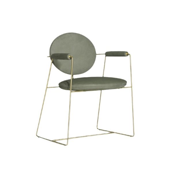 Custom Luxury Modern Upholstered Velvet Dining Chair Featuring High Furniture Design and Fashionable Leather Back