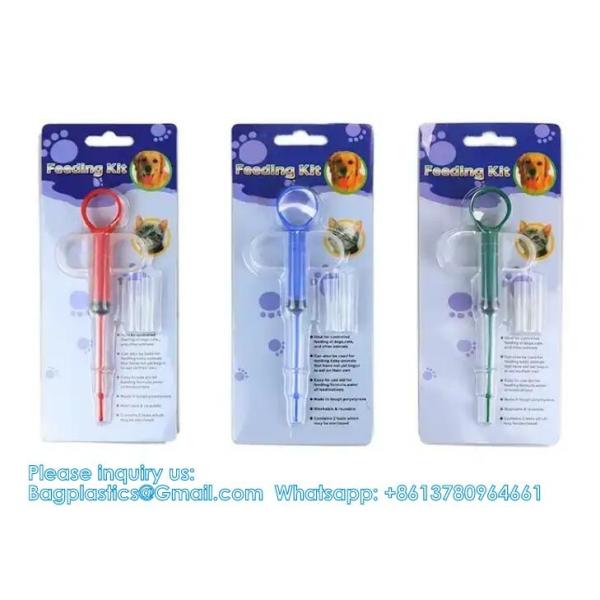Dual Purpose Pet Pill Feeder Gun Pet Dog Cat Pill Gun Capsule Medication Syringe Medicine Syringe Feeding