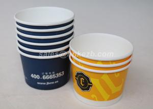 Takeaway 8oz PLA Paper Cups , Disposable Hot Paper Soup Cup With Lids