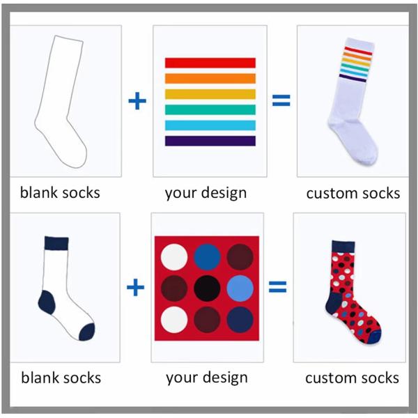 Landscape Pattern sublimation printed socks Custom Digital Printing Socks