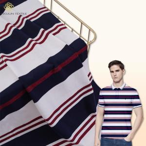 Quality Lycra Polo Shirt Cotton Fabric Y000-X511 Medium Elastic Knit Pique Texture 40S wholesale