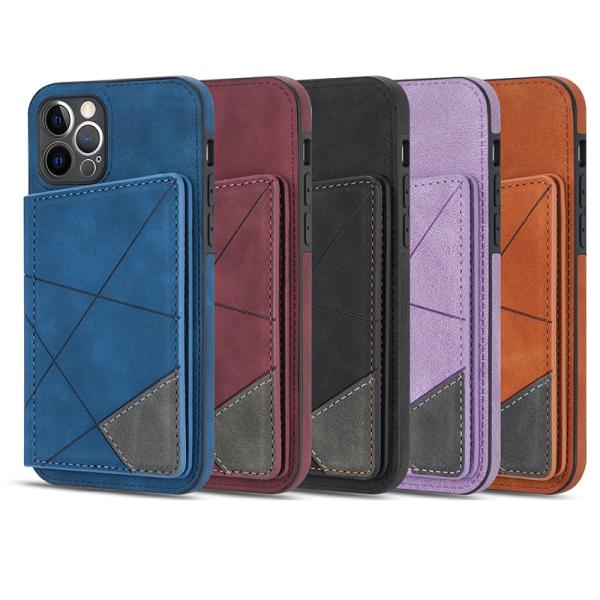 Luxury Flip Back Cover PU Leather Wallet Phone Case For iPhone 15 Pro Max With Holder