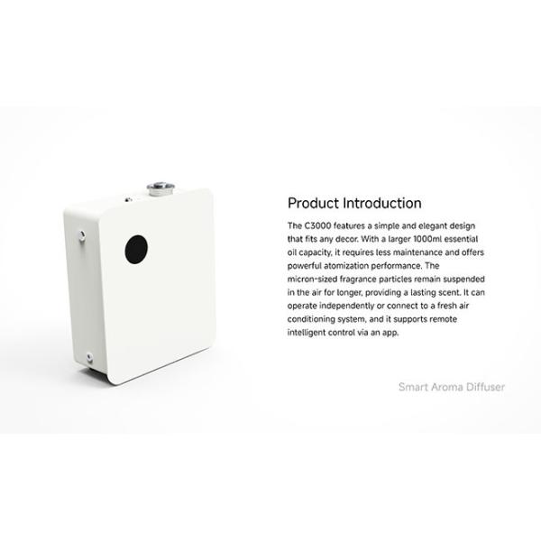 C3000 Black 1000ml Oil Scent Diffuser Machine , Hotel Lobby Air Freshener Machine