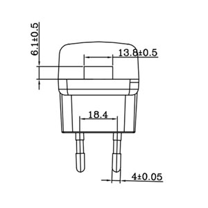 ABS + PC Black White 6w Tablet PC Adapter USB Port Low Noise