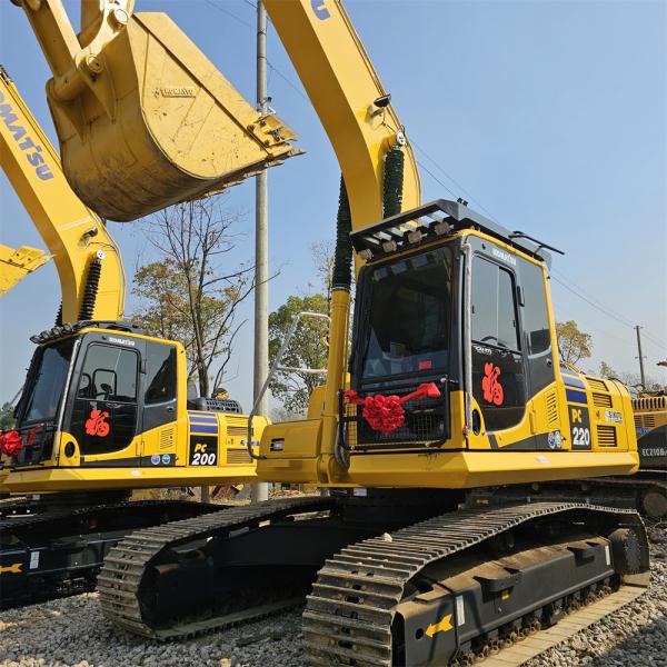 Hydraulic Medium Excavator Secondhand Komatsu PC220 Excavator