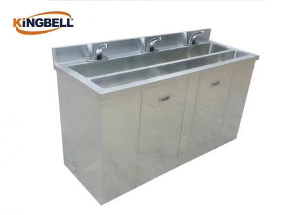 Single Person Medical Grade Stainless Steel Sinks Operating Room Hand Sink