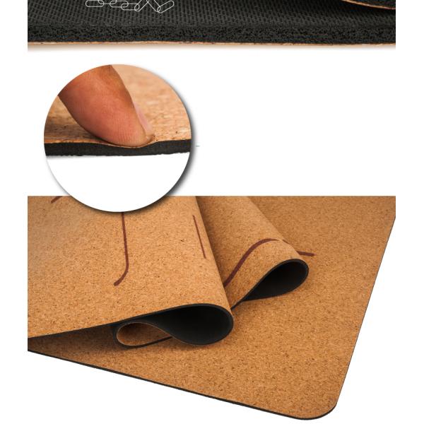 ECO-Friendly Cork Material Yoga Mat, Workout mat, Patterned Design Cork Yoga Mat, Fitness mat, workout mat