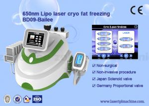 Quality Cryolipolysis + lipo laser (8 laser pads)  + cavitation +  rf vacuum weight loss machine wholesale