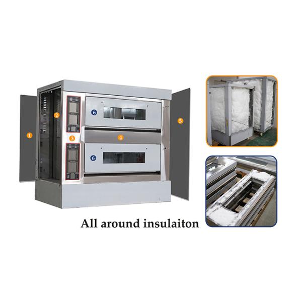 Professional Stainless Steel Gas Oven For Bakery With Glass Window