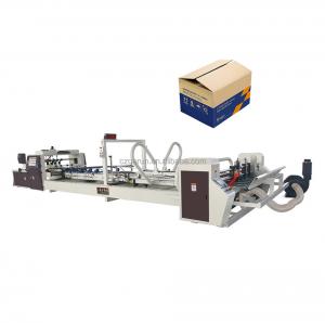China Corrugated Cardboard Box Forming Automatic Carton Folding Gluing Machine High Precision on sale