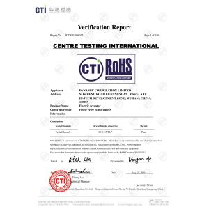 Dynamic Corporation Limited Certifications