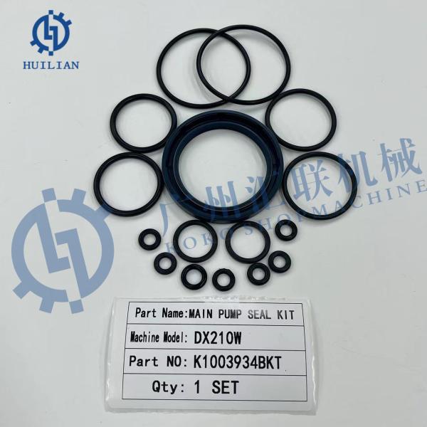 Doosan K1003934BKT Hydraulic Pump Seal Kit DX210W Main Pump Repair Kit for Excavator 401107-00168A 2440-9279BKT