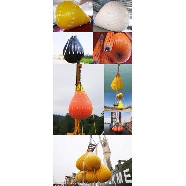 Inflatable Marine Underwater Air Lift Bags , Industrial Boat Lifting Airbags