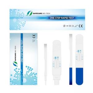China Saliva Drug Test Dip Card , Oral COC MET BZO THC OPI AMP Drug Saliva Test Kit on sale