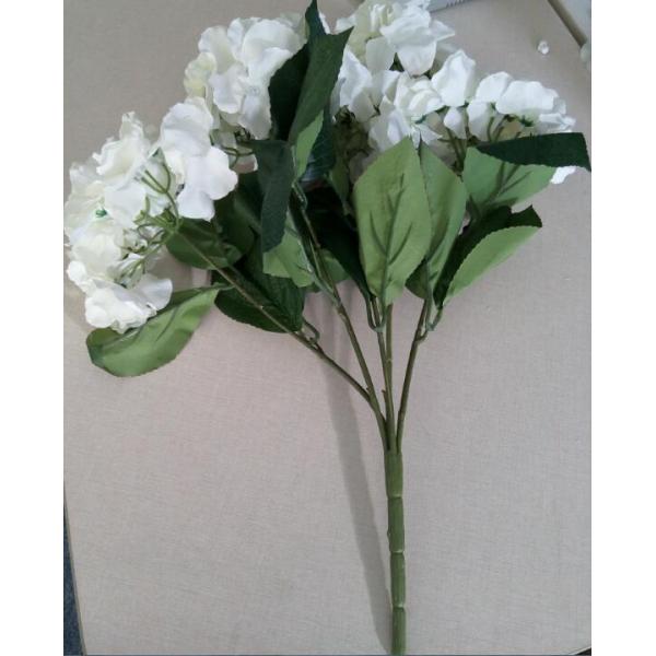 UVG FHY22 White decorative fabric flower artificial hydrangea for wedding table decoration
