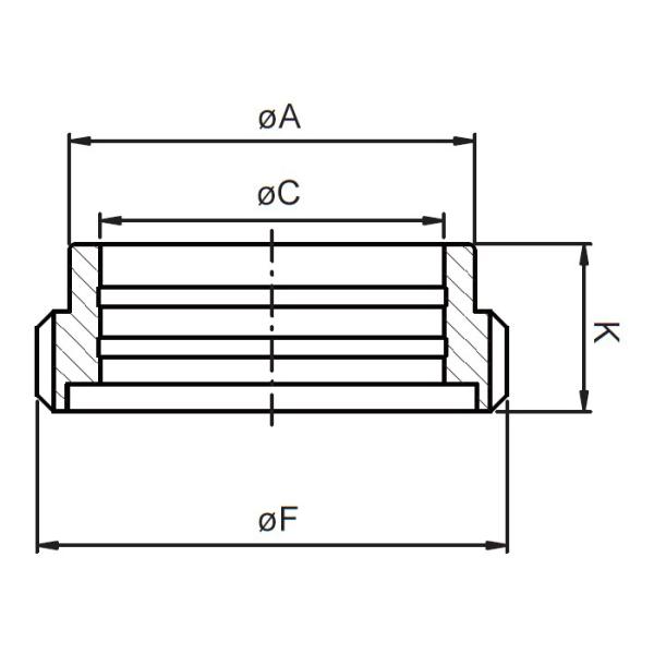Dimension of Sanitary SMS Union -SMS Expanding Male – Sanitary Fitting