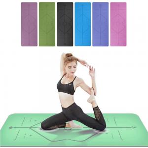 Quality Non Slip Fitness Yoga Mat / TPE Yoga Mat Pilates Gym Exercise Sport Living Room Pads wholesale