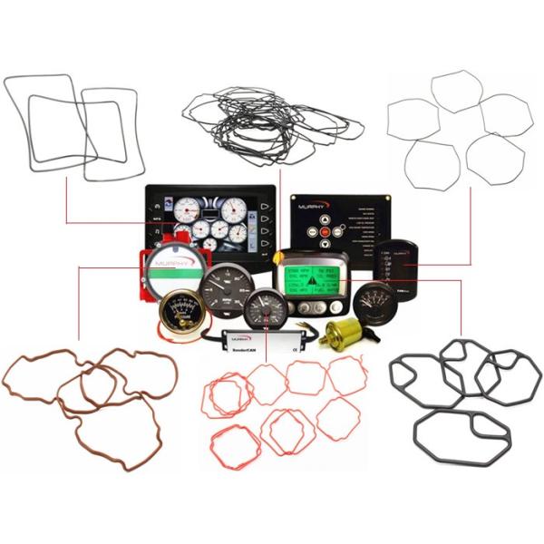 Small Cross Section NBR Nitrile Rubber Meter Seals Red and Black