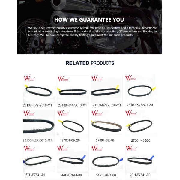 HONDA Motorcycle Drive Belt 23100-KZL-9310-M1 Poly Drive V Belt