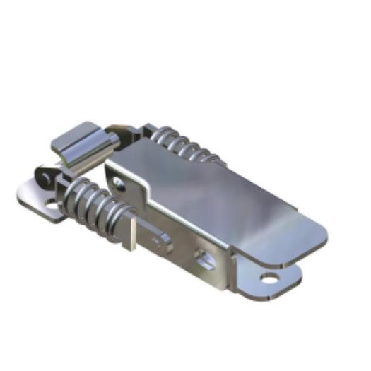 Polish SS304 Locking Spring Loaded Draw Catch Toggle Latch With Keyhole