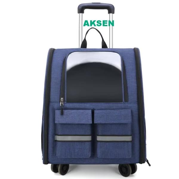 POLYESTER Pet Carrier Airline Approved Space Capsule Travel Bag for Cats and Dogs Outdoor Adventures