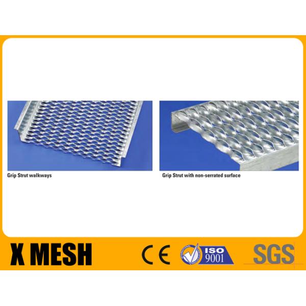 5 Diamonds Walkway Channel Perforate Metal Welded Steel Grating Antirust